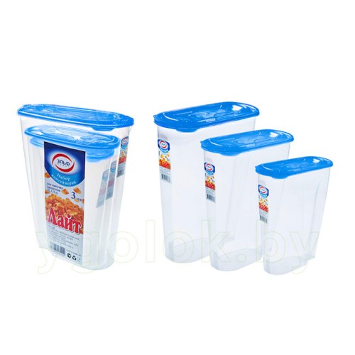 Набор контейнеров для сыпучих продуктов Лайт Набор контейнеров для сыпучих продуктов Лайт