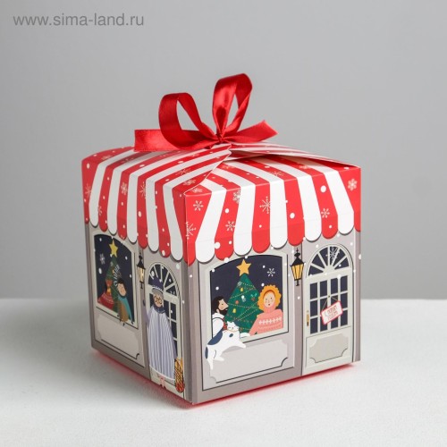 Коробка складная «Волшебного нового года» 12×12×12 см 5017516