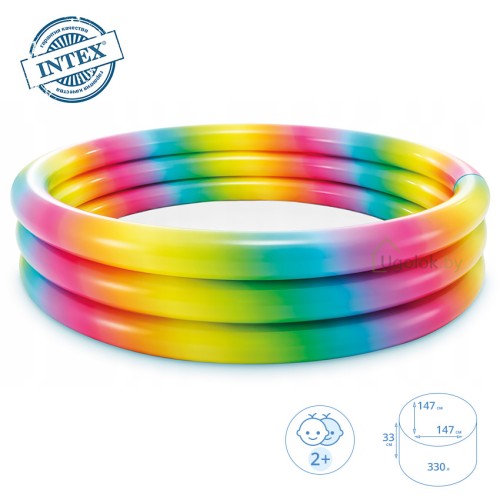Бассейн детский надувной Геометрия 147x33 см 2+ (58439NP)
