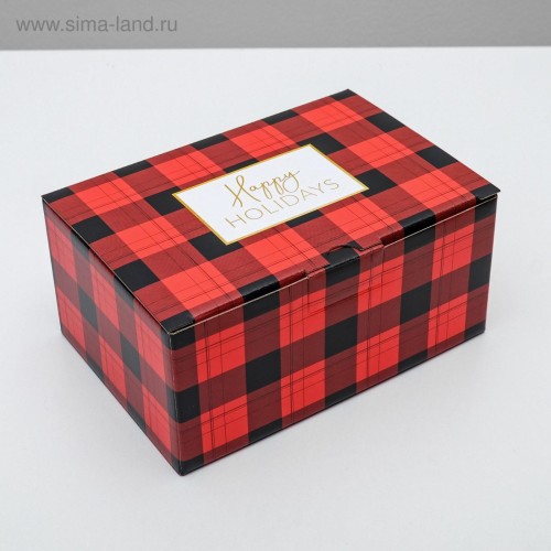 Коробка складная «Волшебного Нового года» 22×15×10 см 5003797