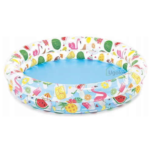 Бассейн детский надувной Фрукты 122x25 см, 2+ (59421NP)