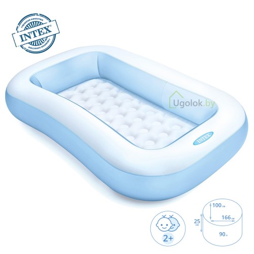 Бассейн детский прямоугольный Intex 166x100x25 см (57403NP)