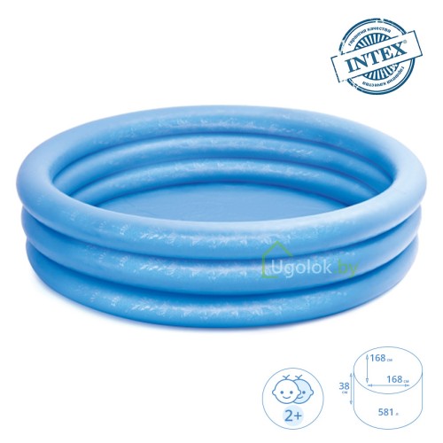 Бассейн надувной Intex Голубой кристалл 168x38 см (58446NP) Бассейн надувной Intex Голубой кристалл 168x38 см (58446NP)