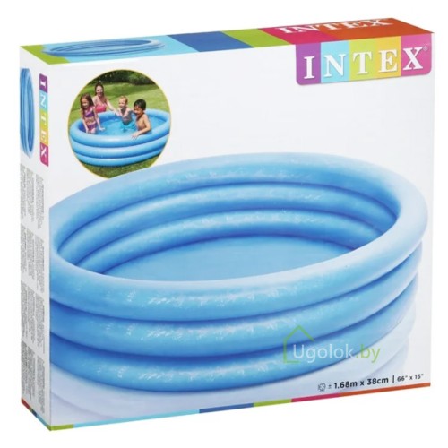 Бассейн надувной Intex Голубой кристалл 168x38 см (58446NP) Бассейн надувной Intex Голубой кристалл 168x38 см (58446NP)