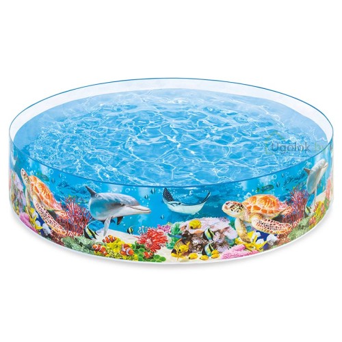 Бассейн детский складной Intex Глубокое синее море 244х46 см (58472NP)