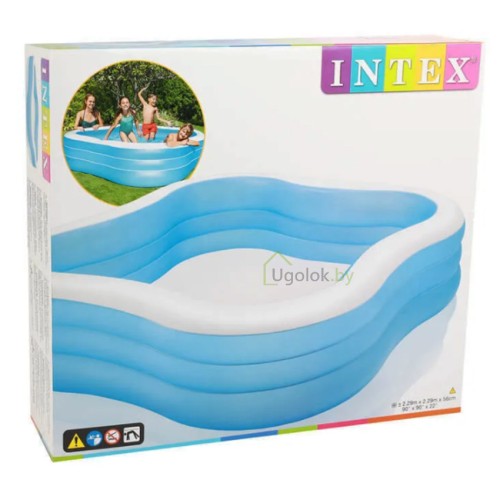 Бассейн надувной Intex Волна 229x229x56 см (57495NP) Бассейн надувной Intex Волна 229x229x56 см (57495NP)