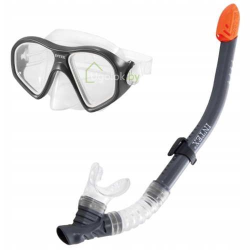 Маска с трубкой для плавания Intex Reef Rider от 14 лет (55648)