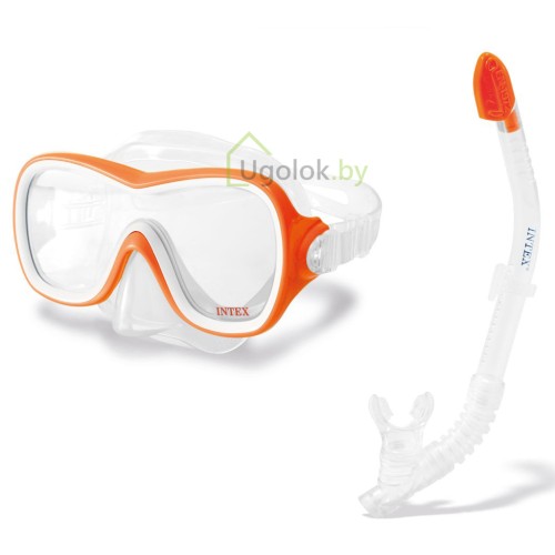 Маска с трубкой для плавания Intex Wave Rider от 8 лет (55647) Маска с трубкой для плавания Intex Wave Rider от 8 лет (55647)