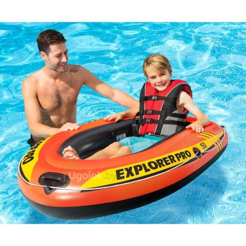 Надувная лодка Intex Explorer Pro 50 137x85x23 см (58354NP) 6+