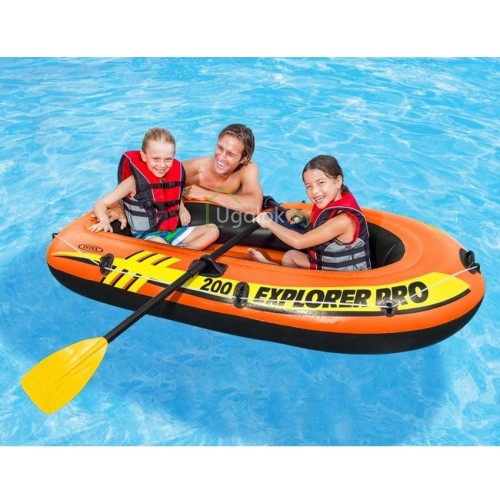 Надувная лодка Intex Explorer Pro 200 196x102x33 см (58356NP) 6+