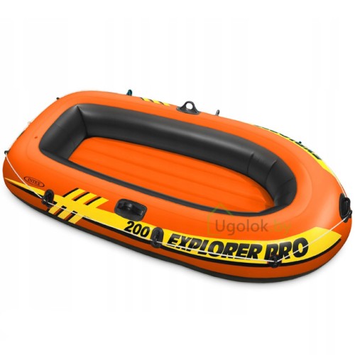 Надувная лодка Intex Explorer Pro 200 с вёслами и насосом 196x102x33 см (58357NP) 6+