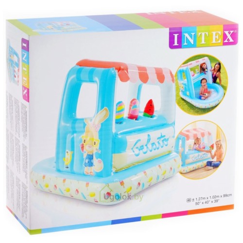 Игровой центр-бассейн Intex Киоск с мороженым 127х102х99 см (48672NP) 2-6 лет