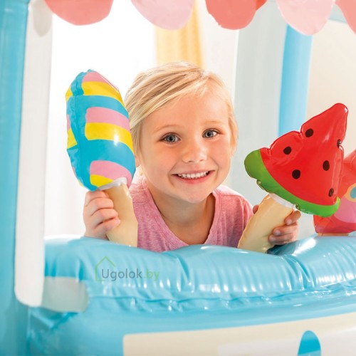 Игровой центр-бассейн Intex Киоск с мороженым 127х102х99 см (48672NP) 2-6 лет
