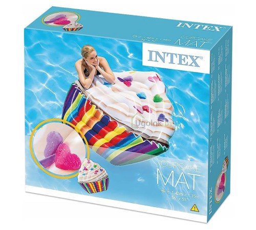 Плот надувной Intex Кекс 132x127x23 см (58770EU) Плот надувной Intex Кекс 132x127x23 см (58770EU)