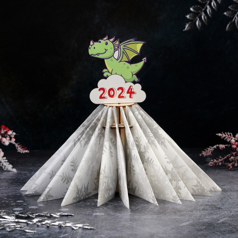 Салфетница деревянная Доляна «Дракончик в облаках» символ года 2024 21×11×11 см цвет дракончика 9922897 9922897 купить в Минске - интернет-магазин Ugolok.by