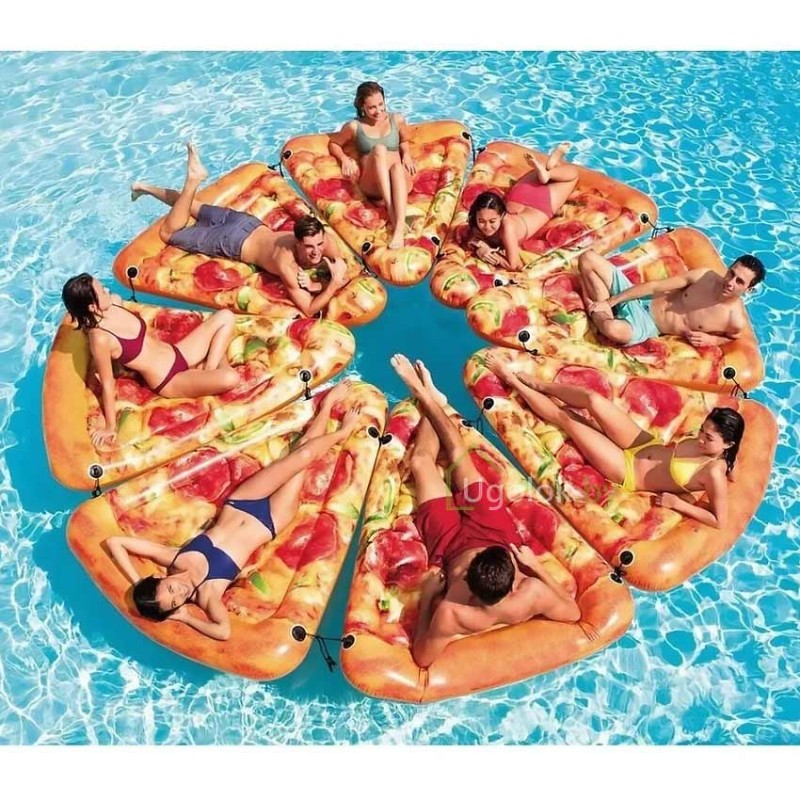 Матрас плавательный надувной Intex Пицца (58752EU, 160x137x23 см)