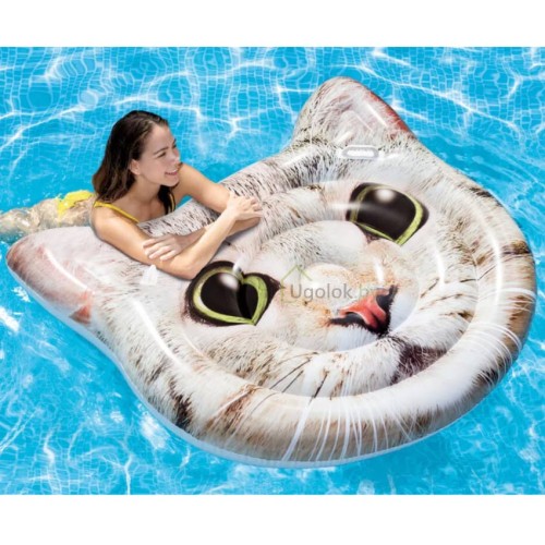 Плот надувной Intex Любопытный кот 137x130х23 см (58784EU)