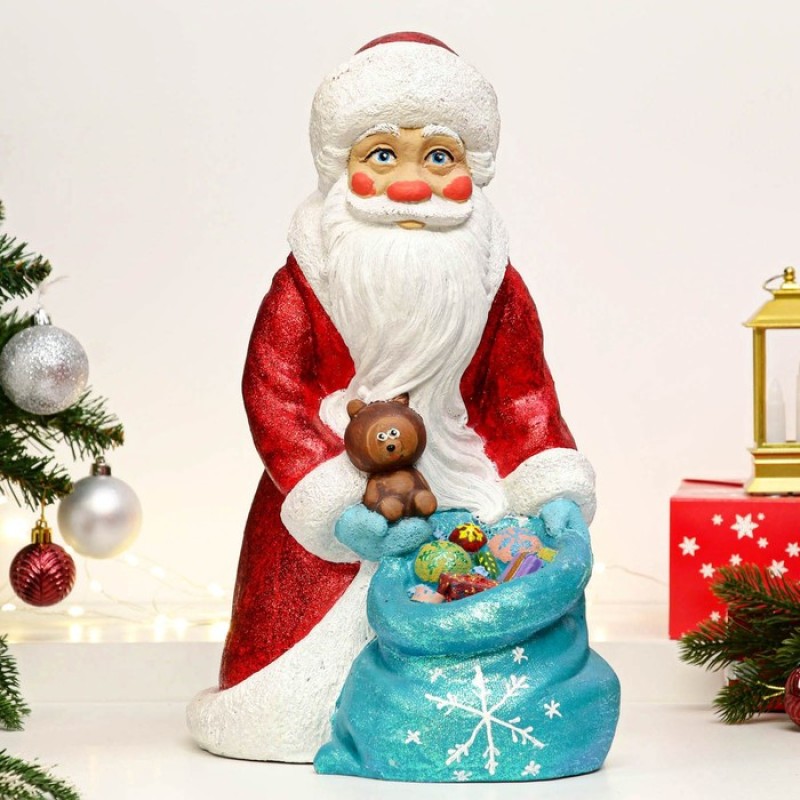 Фигура «Дед мороз с подарками», 22*28*36 см (7362079)