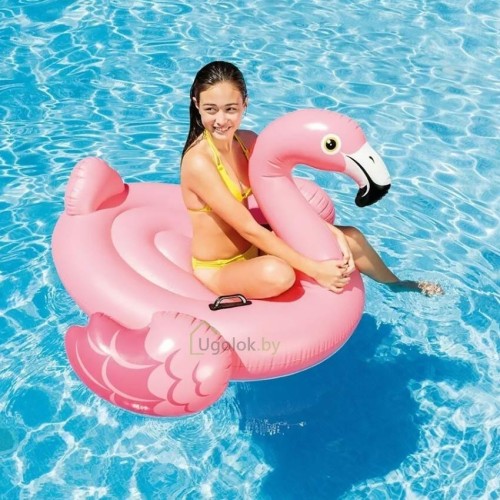 Надувная игрушка-плотик Intex Розовый фламинго 147х140х94 см (57558NP) Надувная игрушка-плотик Intex Розовый фламинго 147х140х94 см (57558NP)
