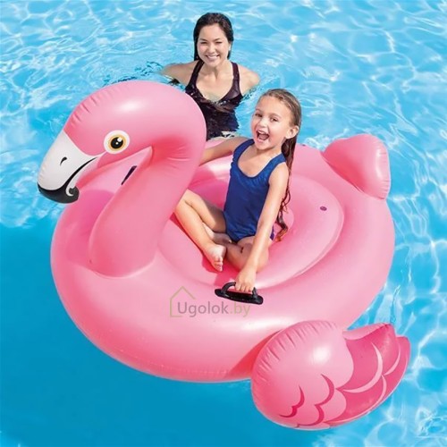 Надувная игрушка-плотик Intex Розовый фламинго 147х140х94 см (57558NP) Надувная игрушка-плотик Intex Розовый фламинго 147х140х94 см (57558NP)