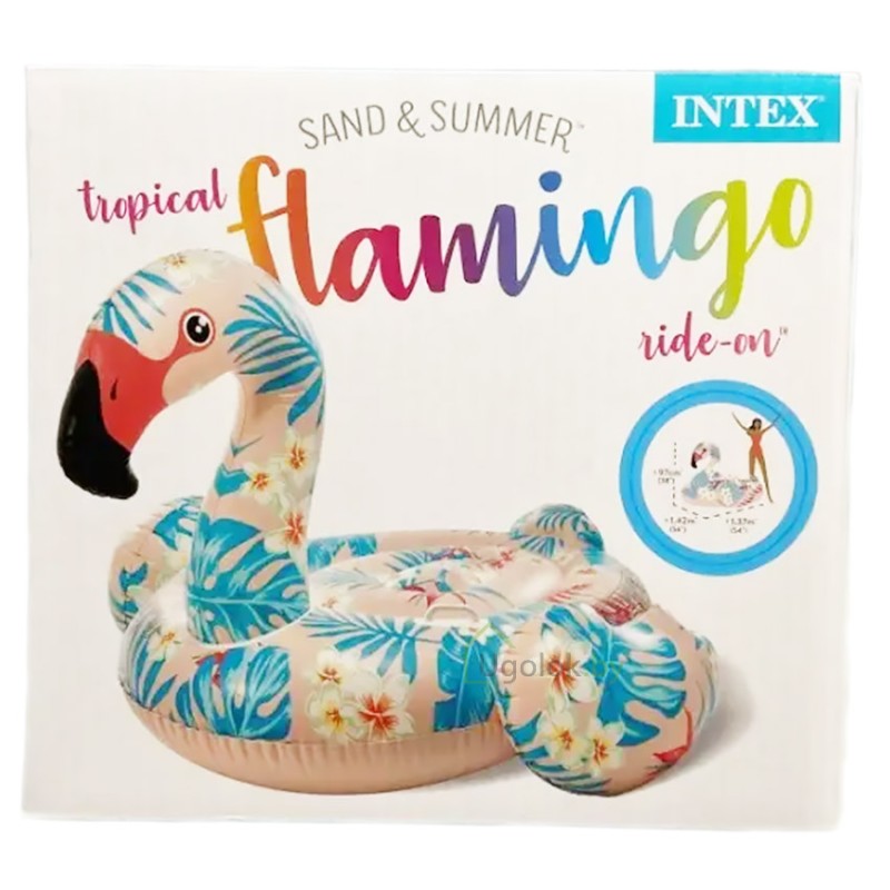 Надувная игрушка-плотик Intex Тропический фламинго 147х140х94 см (57559NP)