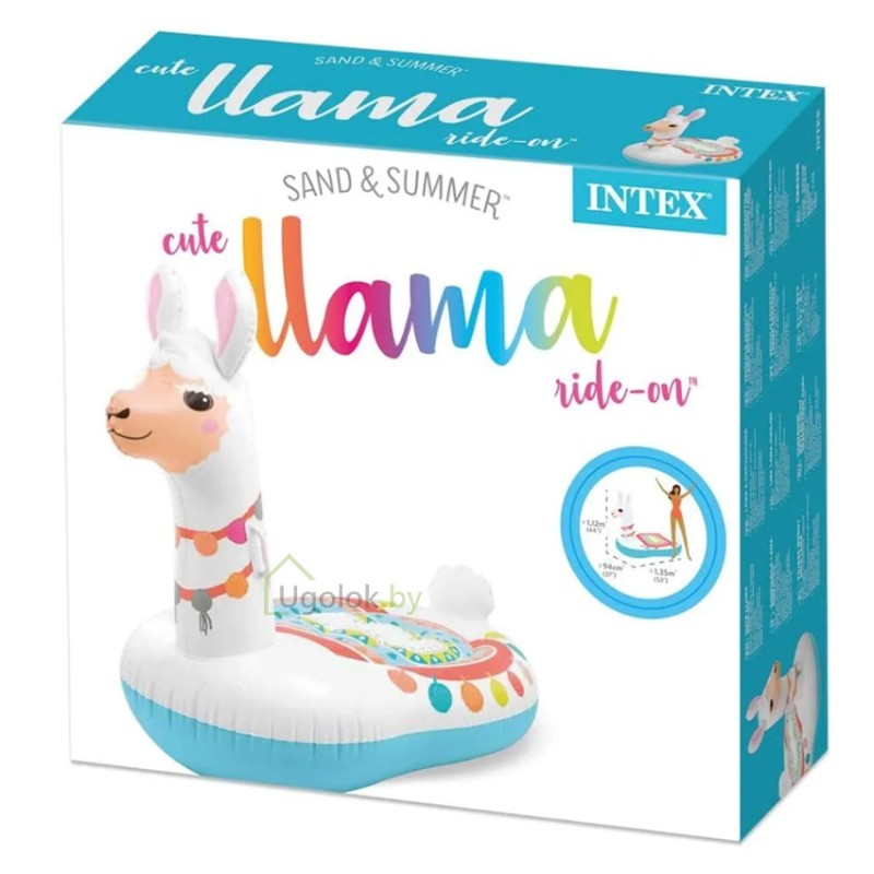 Надувная игрушка-плотик Intex Лама 135x94x112 см (57564NP)