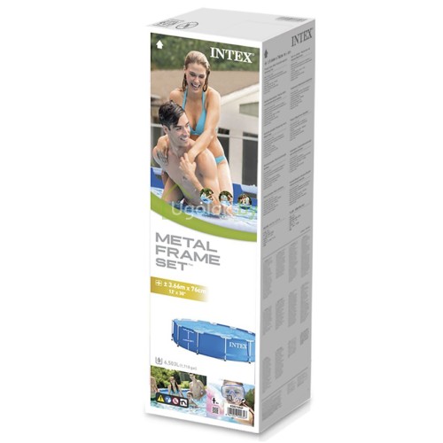 Бассейн каркасный Intex Metal Frame 366x76 см (28210NP) Бассейн каркасный Intex Metal Frame 366x76 см (28210NP)
