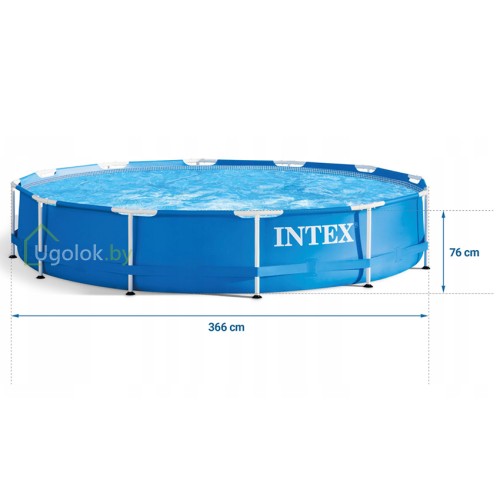 Бассейн каркасный Intex Metal Frame 366x76 см (28210NP) Бассейн каркасный Intex Metal Frame 366x76 см (28210NP)