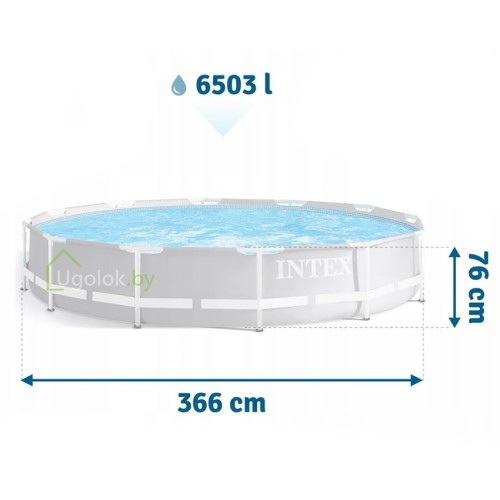 Бассейн каркасный Intex Prism Frame 366x76 см (26710NP) Бассейн каркасный Intex Prism Frame 366x76 см (26710NP)