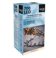 Гирлянда светодиодная нить String Light, 14 м, 8 режимов, 700 ламп (теплый, 83770) Luca lighting
