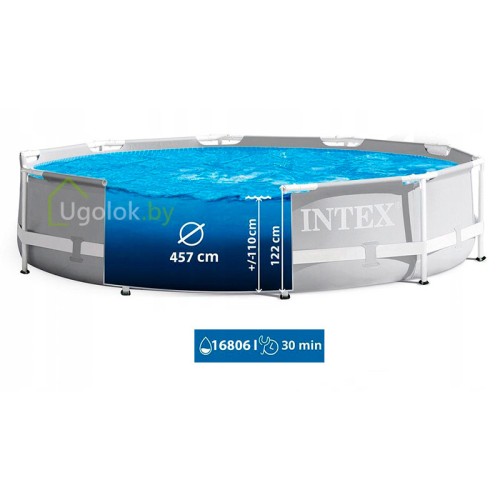 Бассейн каркасный Intex Prism Frame 457x122 см (26726NP) Бассейн каркасный Intex Prism Frame 457x122 см (26726NP)