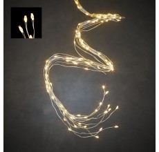 Гирлянда светодиодная «Хвост» String Light, 2 м, 240 ламп (белый, 84923) Luca lighting