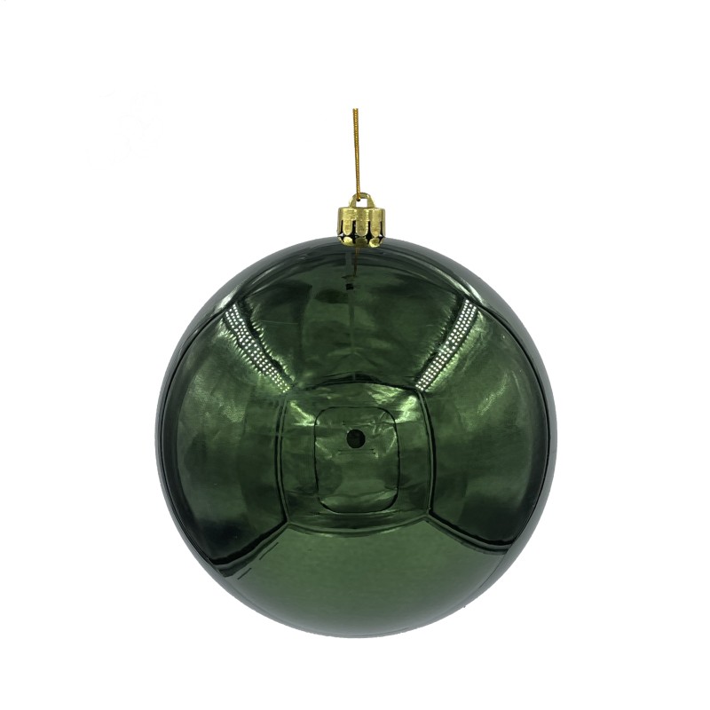 Шар новогодний для елки, 20 см (зеленый, 87007)
