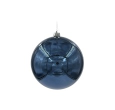 Шар новогодний для елки, 14 см (темно-синий, 87589)
