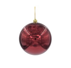 Шар новогодний для елки, 14 см (бордовый, 87583)