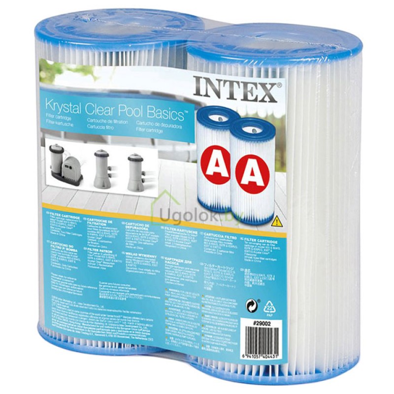 Картридж типа А для фильтр-насосов Intex 11х20 см (29002) 2 штуки