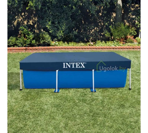 Тент для прямоугольных каркасных бассейнов Intex 300x200 см (28038) Тент для прямоугольных каркасных бассейнов Intex 300x200 см (28038)