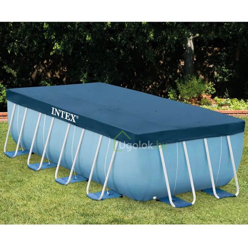 Тент для прямоугольных каркасных бассейнов Intex 400x200 см (28037) Тент для прямоугольных каркасных бассейнов Intex 400x200 см (28037)