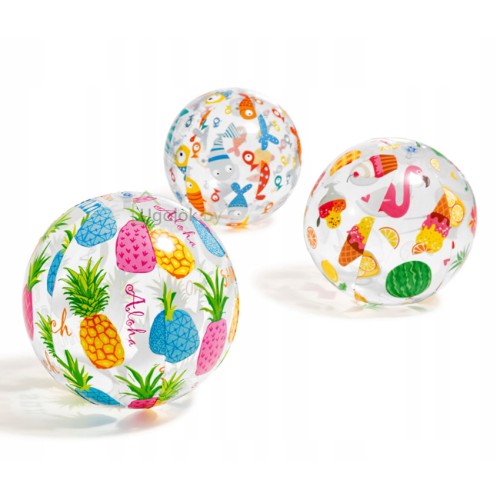 Мяч пляжный Intex Lively Print 51 см (59040) Мяч пляжный Intex Lively Print 51 см (59040)