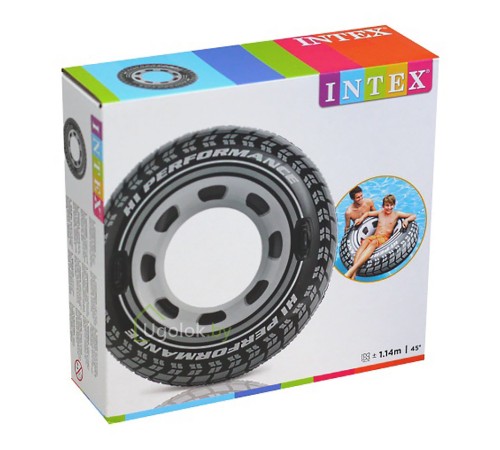 Круг надувной с ручками Intex Шина 114 см (56268NP) 9+ Круг надувной с ручками Intex Шина 114 см (56268NP) 9+