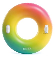Круг надувной с ручками Intex Цветной вихрь 122 см (58202NP) 9+