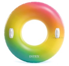 Круг надувной с ручками Intex Цветной вихрь 122 см (58202NP) 9+