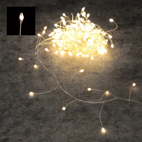 Гирлянда светодиодная Snake Light 400 LED, 8 функций, 10 м (теплый свет, 87652)