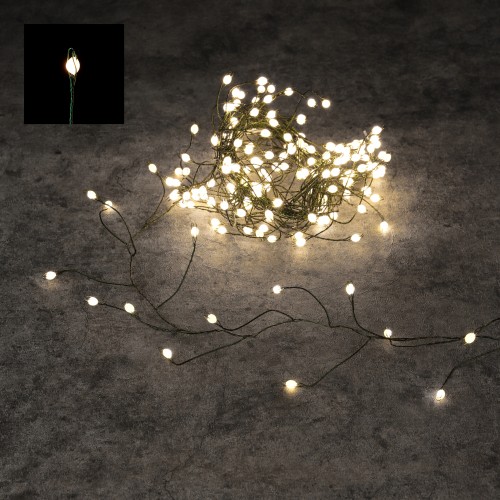 Гирлянда светодиодная Snake Light 400 LED, 8 функций, 10 м (теплый, 87649)