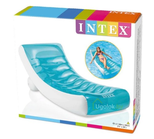 Надувной матрас-шезлонг Intex Rockin Lounge 188x99 см (58856EU)