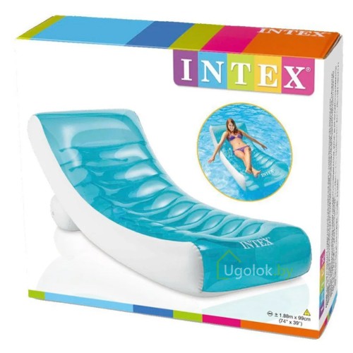 Надувной матрас-шезлонг Intex Rockin Lounge 188x99 см (58856EU)