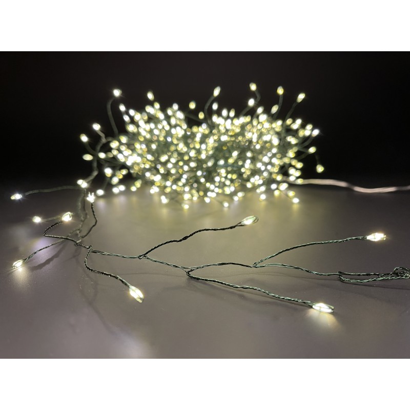 Гирлянда светодиодная Snake Light 600 LED, 8 функций, 15 м (теплый белый, 87447)