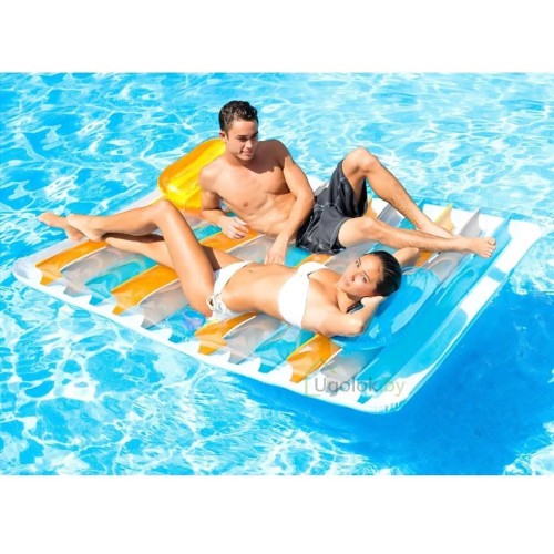 Двухместный надувной матрас Intex с подушками 198x160 см (56897EU)