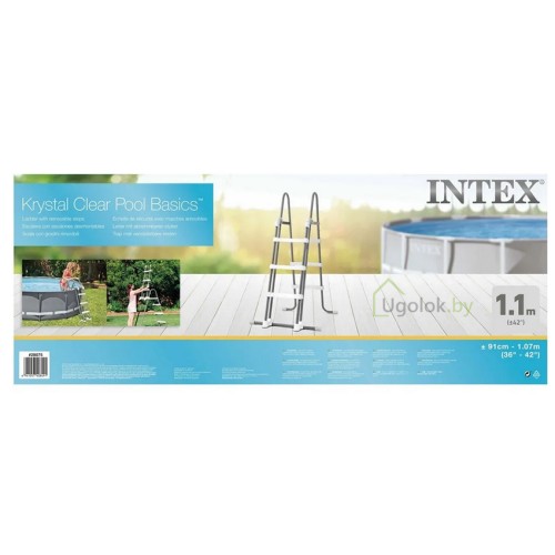 Лестница для бассейнов до 107 см со съёмными ступенями Intex 28075