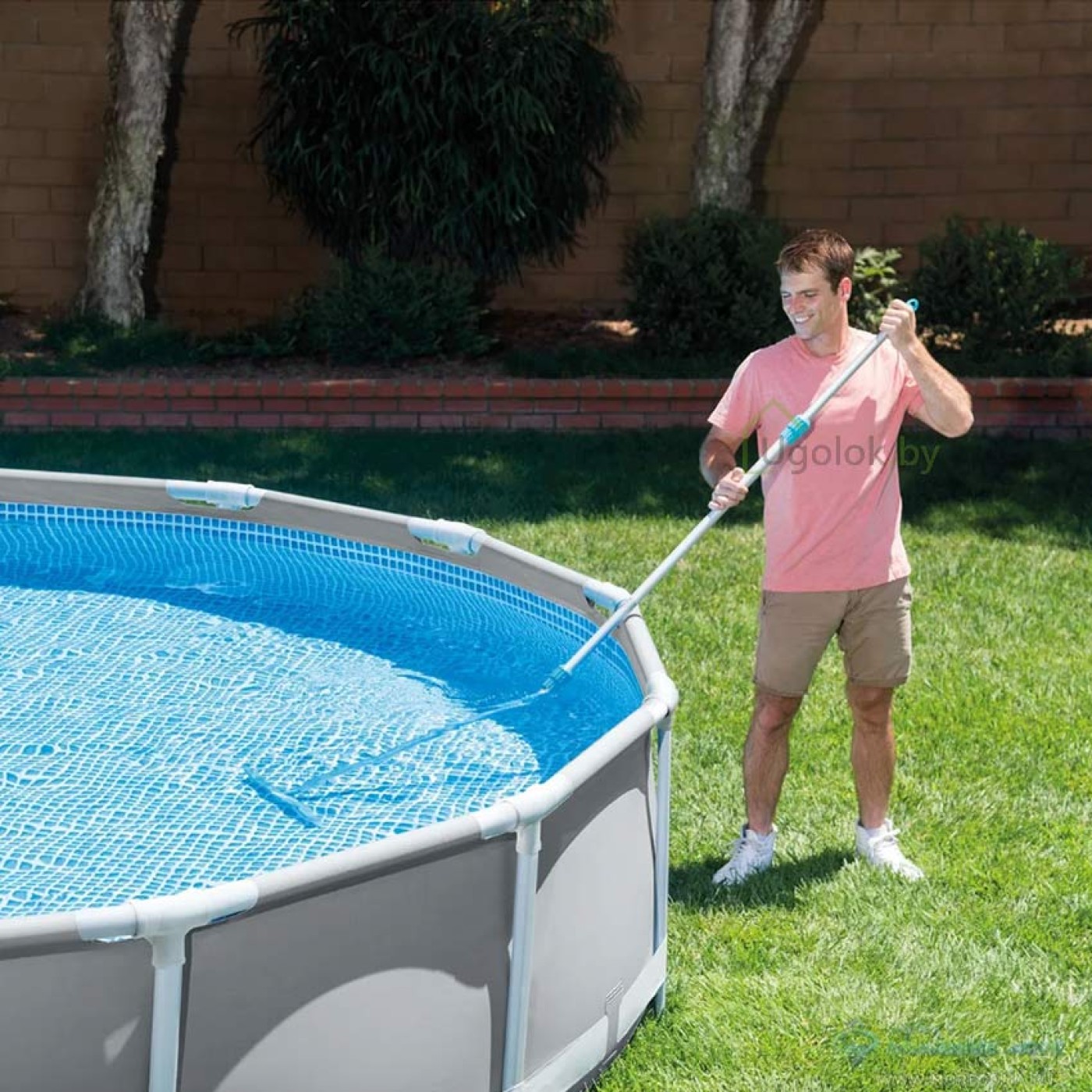 Телескопическая алюминиевая ручка 279 см Intex 29055 — купить по низкой ...